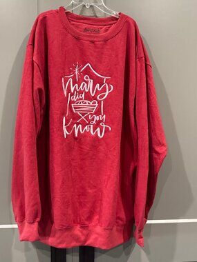 Love in Faith Sweatshirt 3XL Mary Did You Know